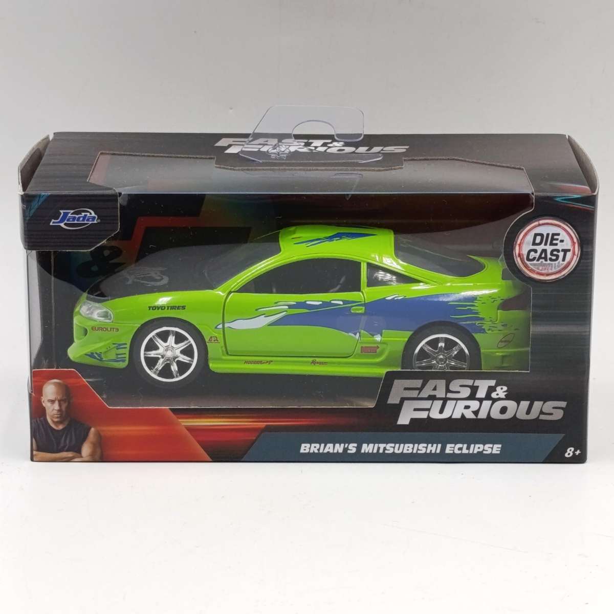 Jada Fast and Furious Brian's Mitsubishi Eclipse die-cast model car in box - scale 1/32
