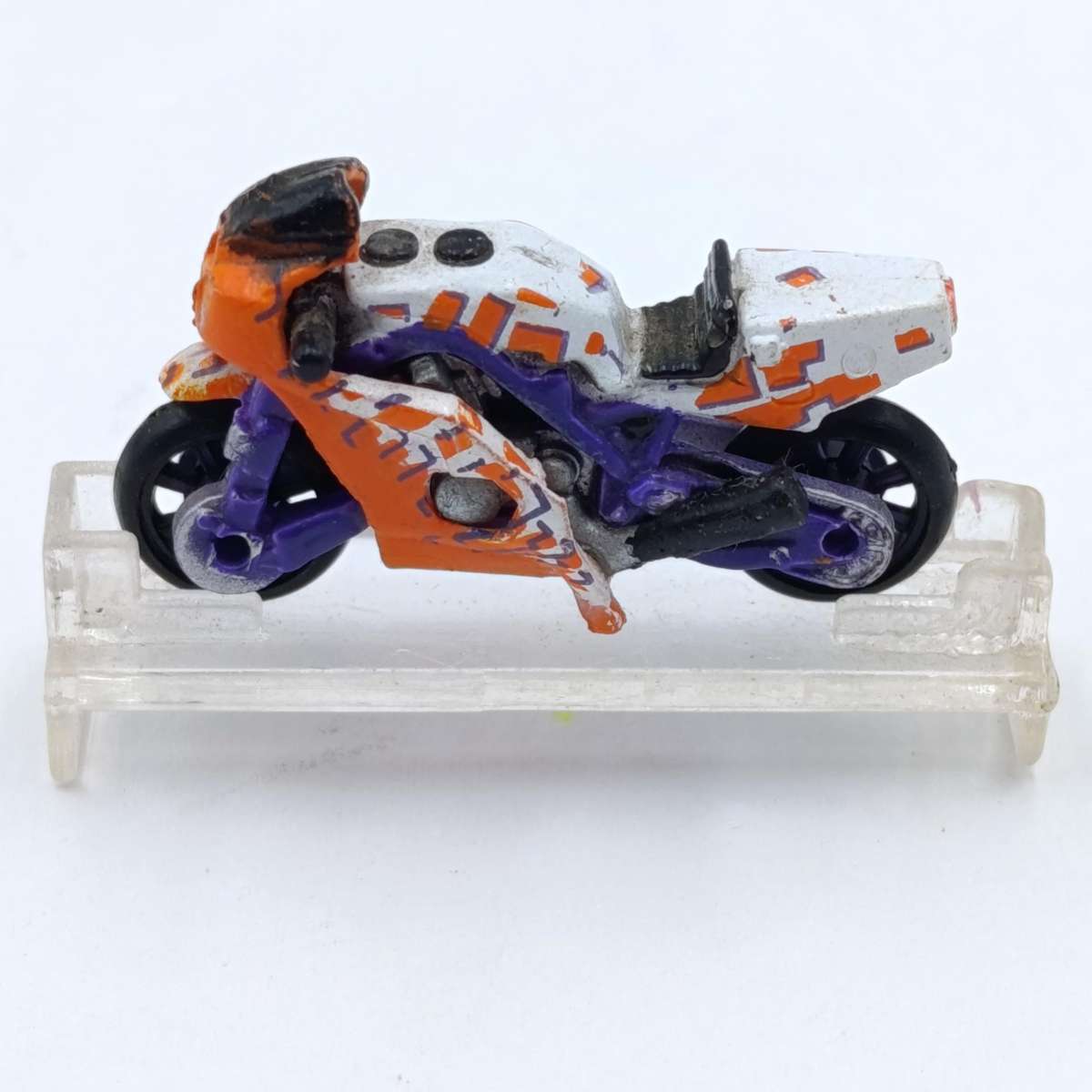 Lot of 4 Vintage Galoob Micro Machines motorcycles with stands