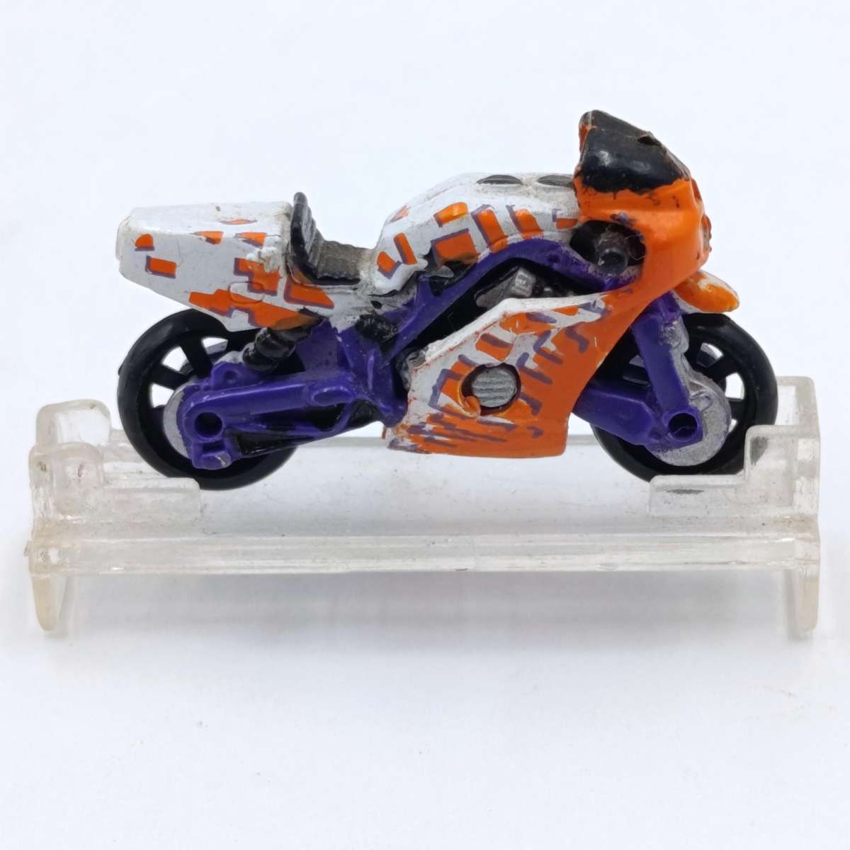 Lot of 4 Vintage Galoob Micro Machines motorcycles with stands