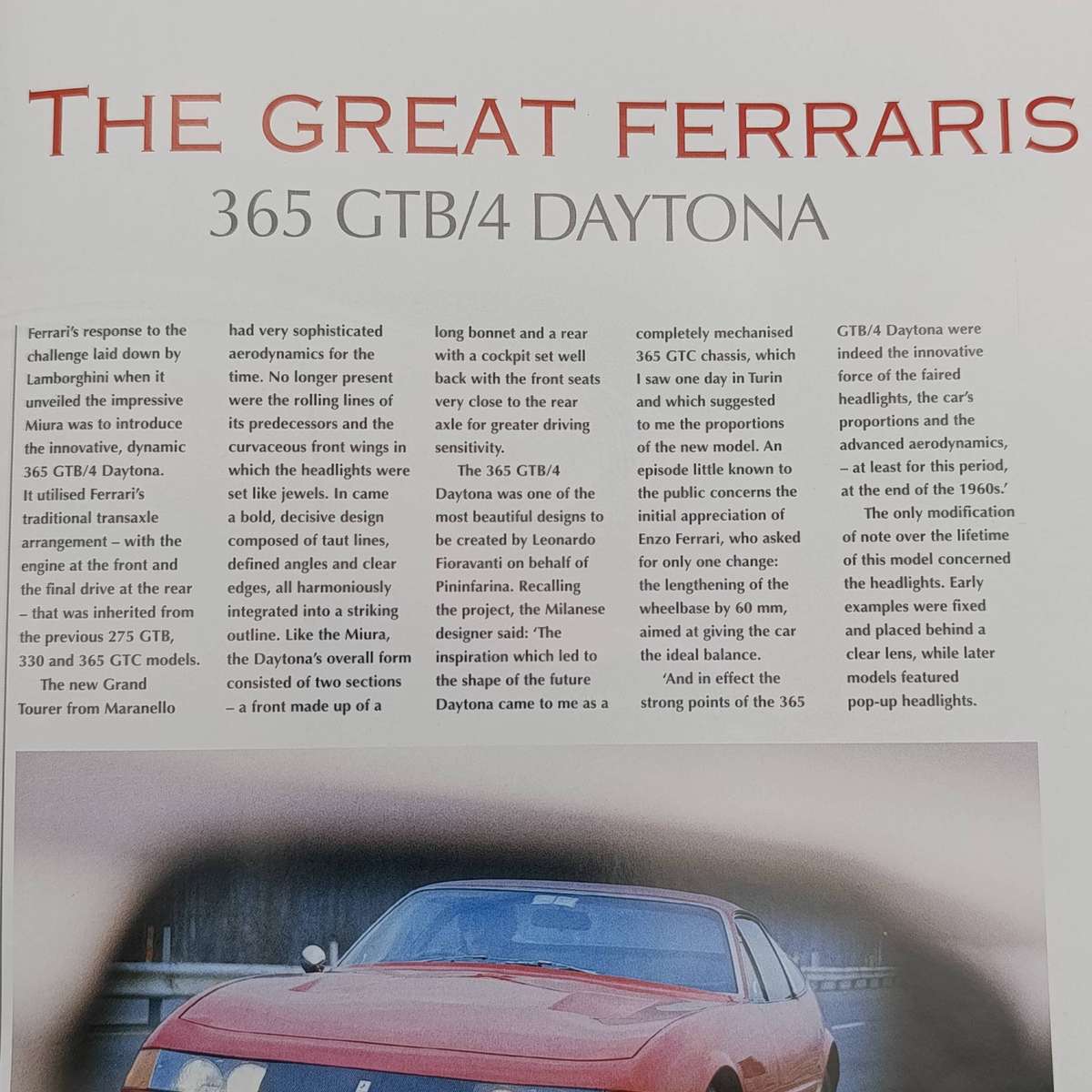 1968 Ferrari 365 GTB/4 Daytona die-cast model car - scale 1/43