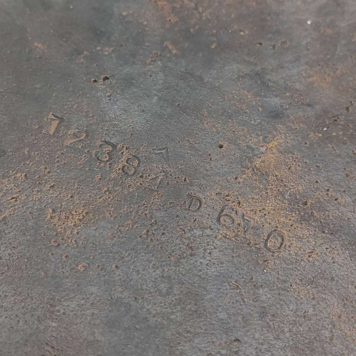 Antique The Baldwin Locomotive works Philadelphia #58705 metal plate - October 1925