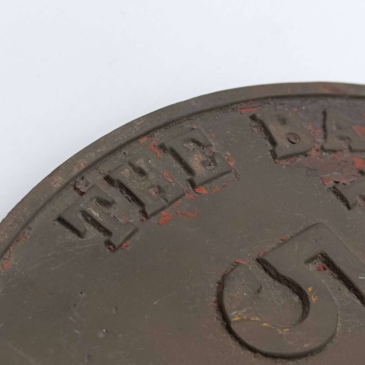 Antique The Baldwin Locomotive works Philadelphia #58705 metal plate - October 1925