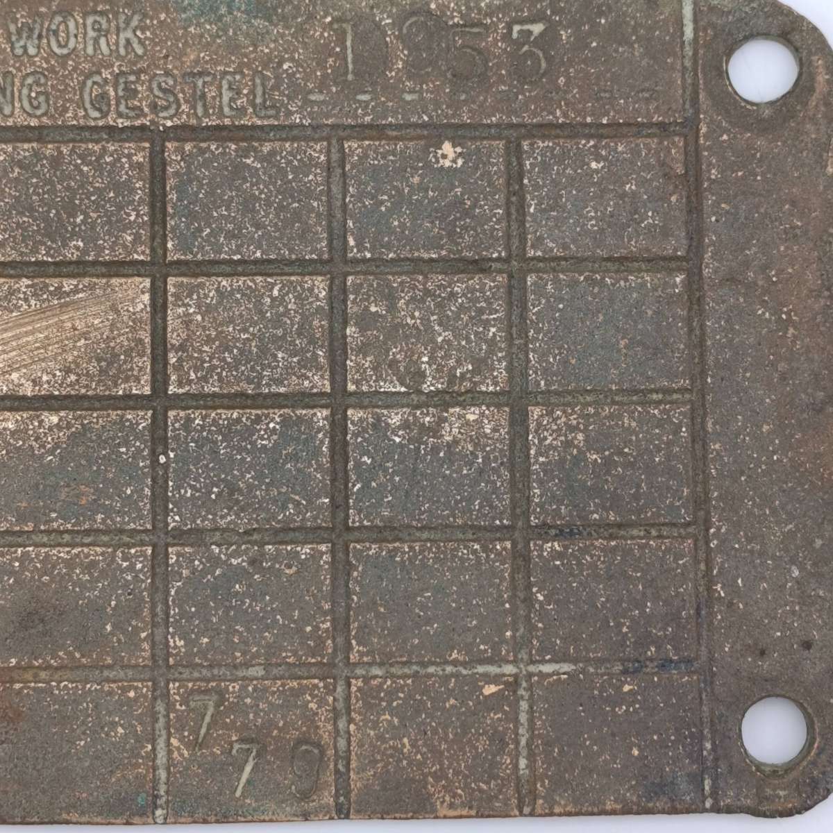 SA Railways brass boiler #10437 pressure check plate 1978-1981