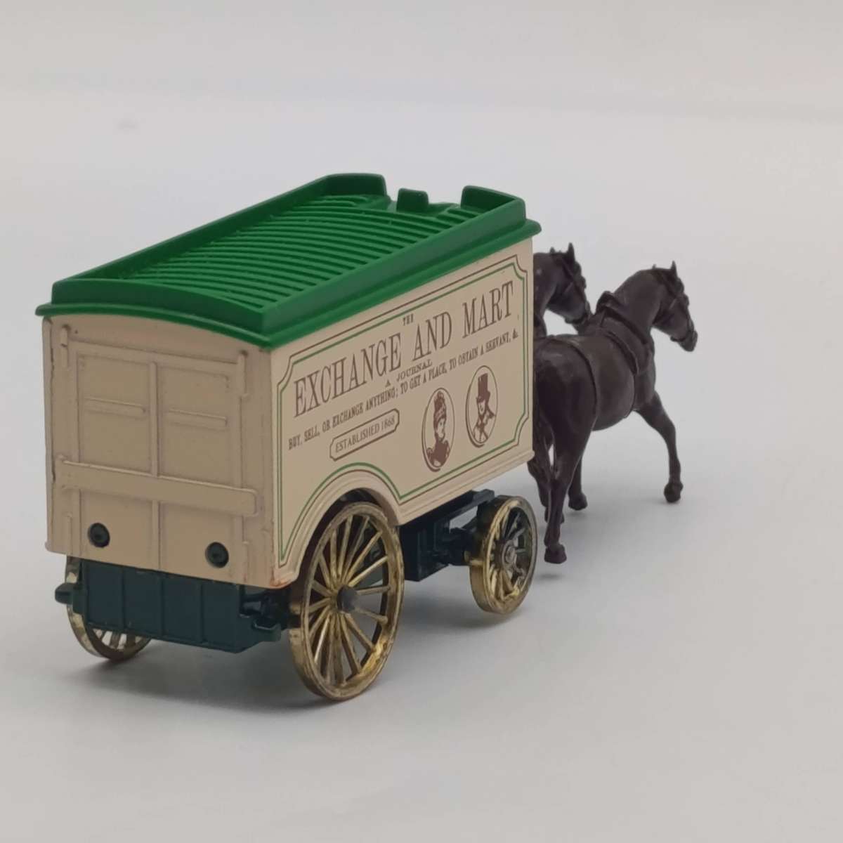 Lledo Exchange and Mart horse-drawn removal van die-cast model in box