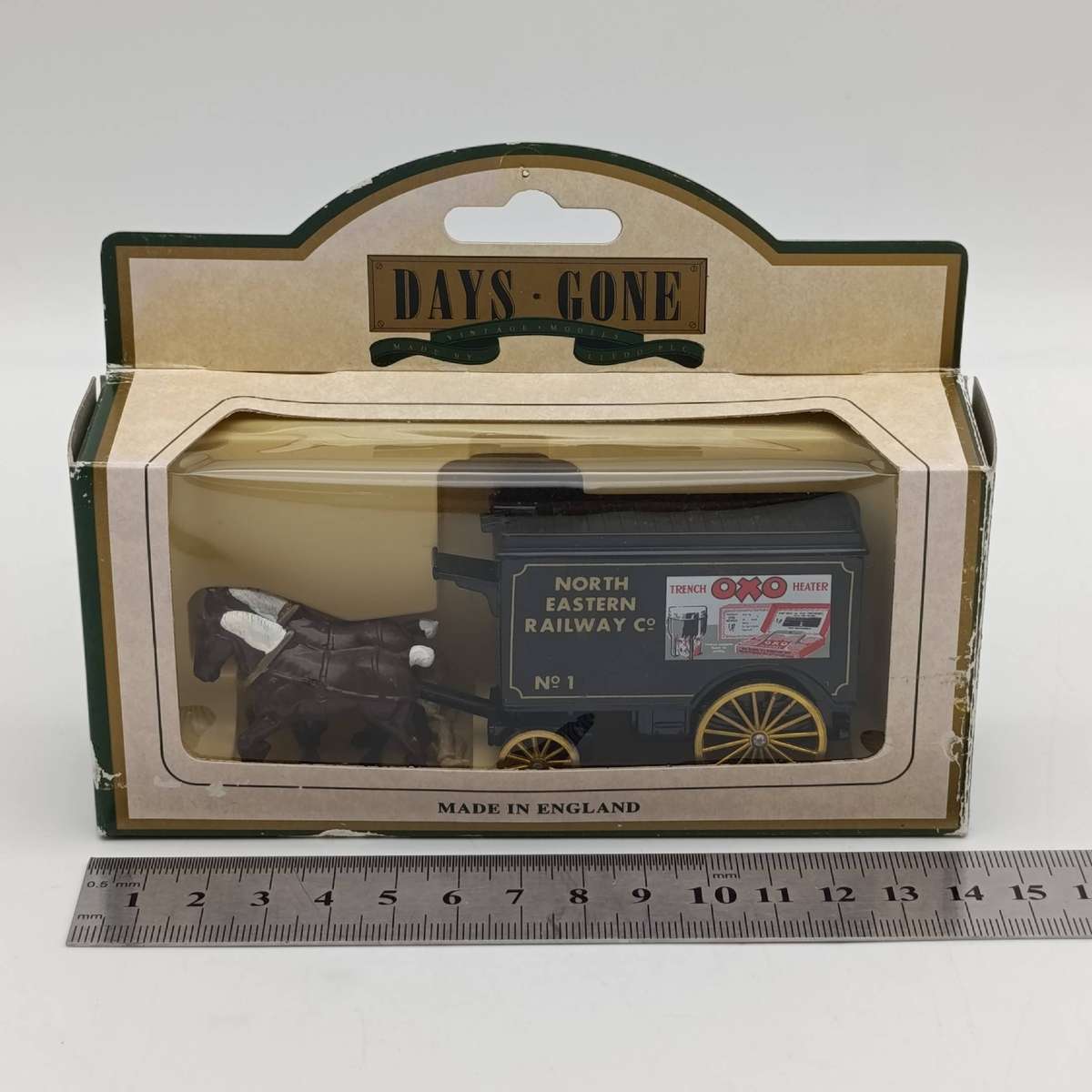 Lledo North Eastern Railway co. horse-drawn advertising removal van die-cast model in box