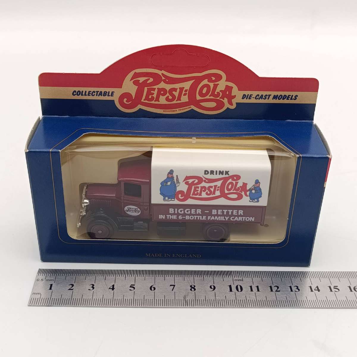 Lledo 1934 Mack Pepsi-Cola canvas back delivery truck model in box