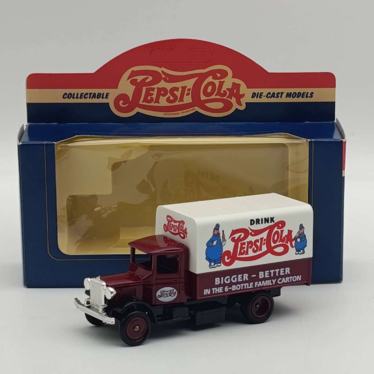 Lledo 1934 Mack Pepsi-Cola canvas back delivery truck model in box
