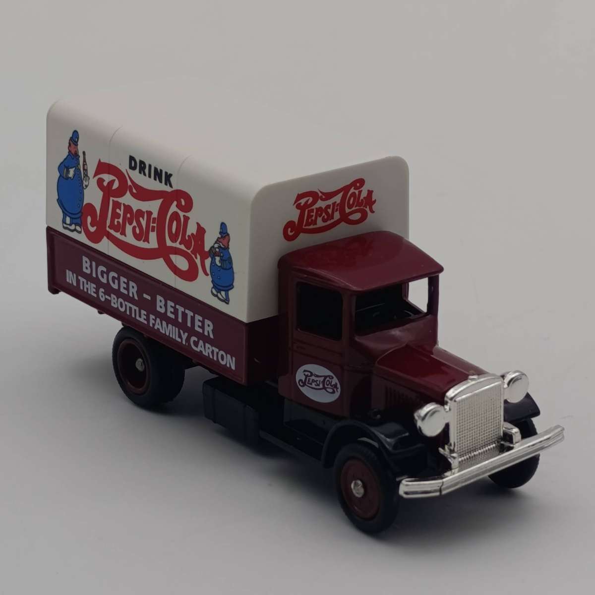 Lledo 1934 Mack Pepsi-Cola canvas back delivery truck model in box