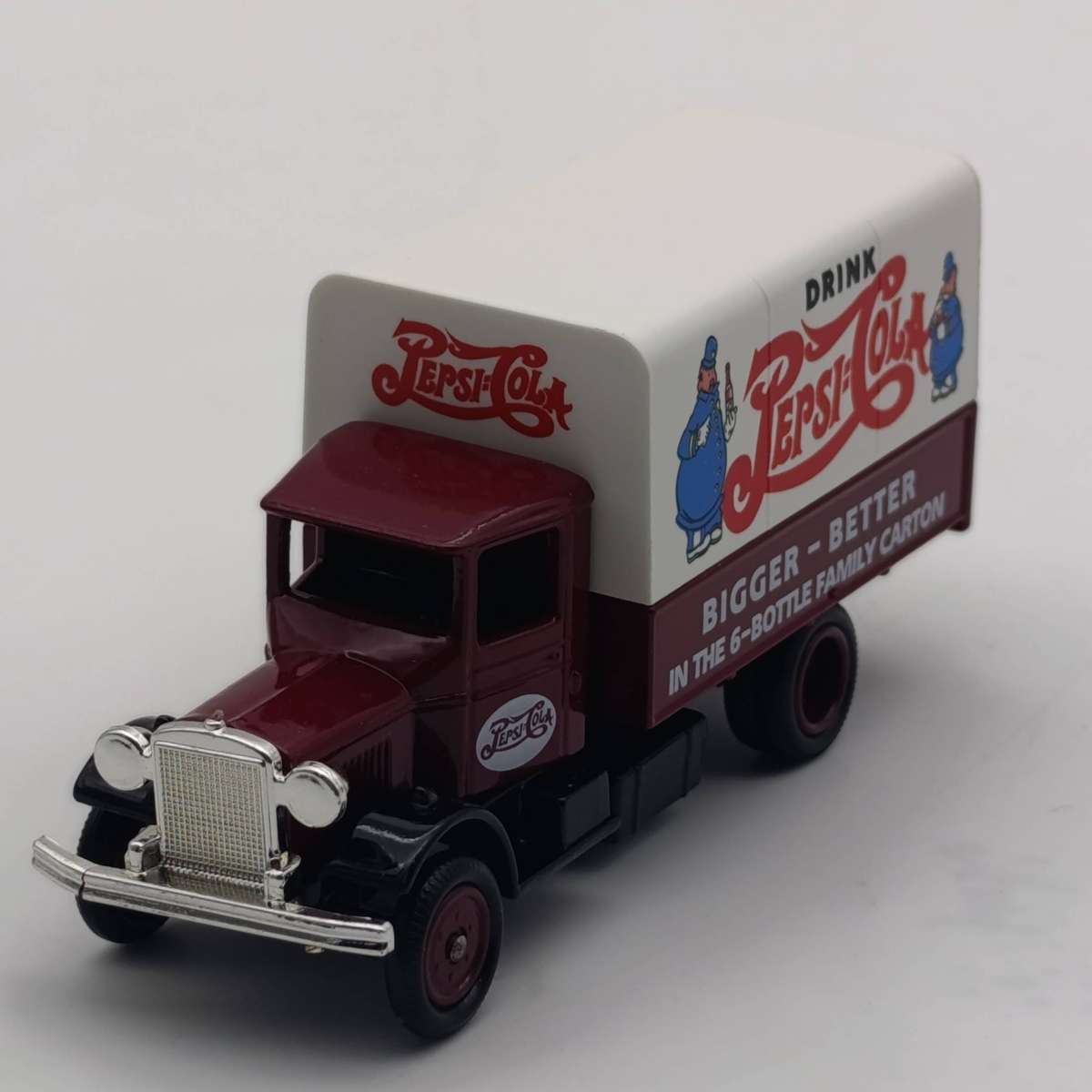 Lledo 1934 Mack Pepsi-Cola canvas back delivery truck model in box