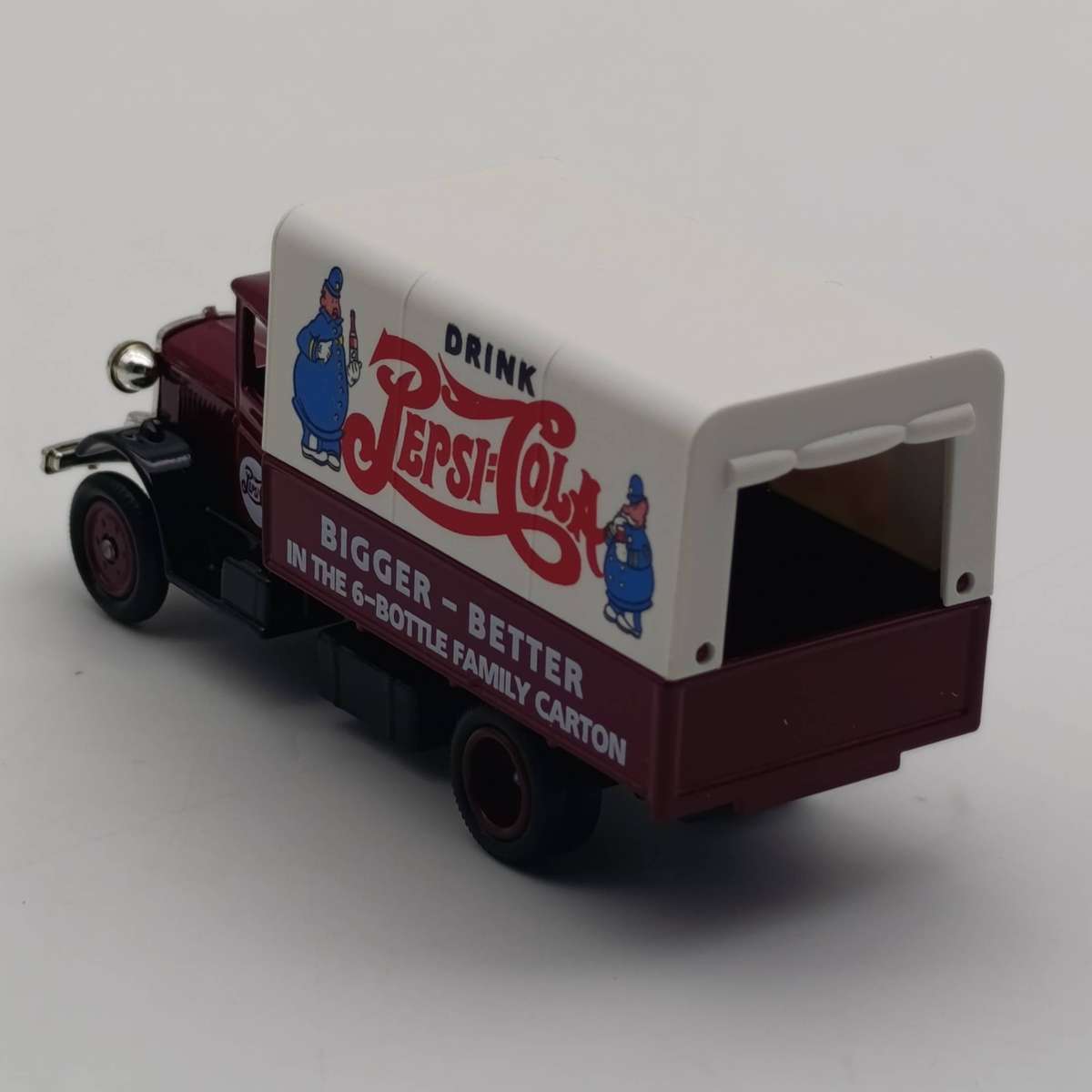 Lledo 1934 Mack Pepsi-Cola canvas back delivery truck model in box