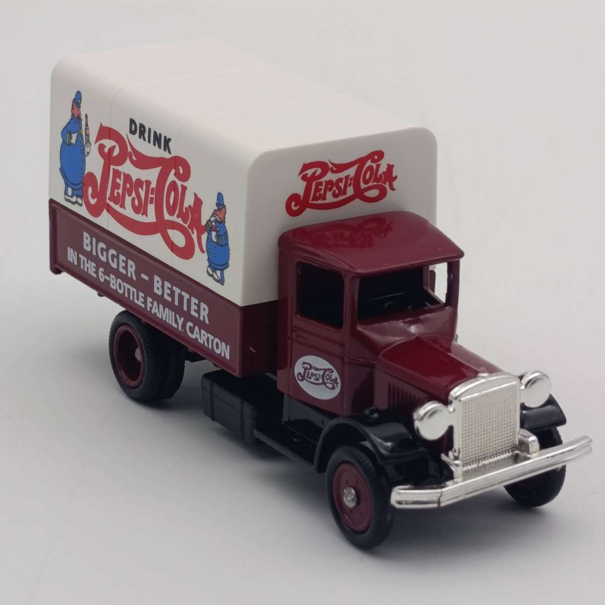 Lledo 1934 Mack Pepsi-Cola canvas back delivery truck model in box