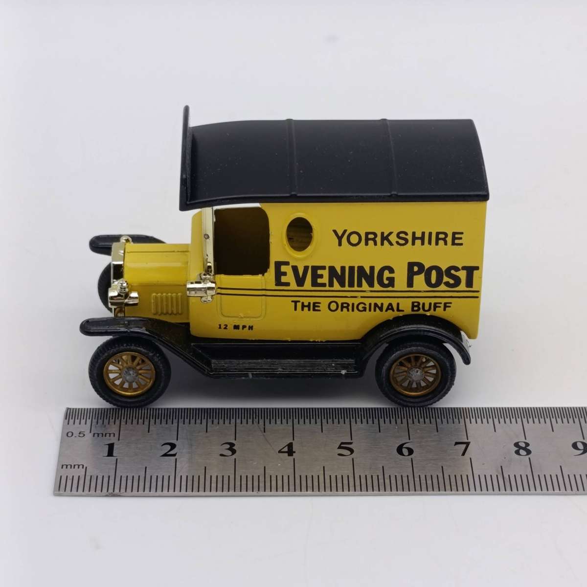 Lledo Ford Model-T Yorkshire Evening Post advertising die-cast model car in box