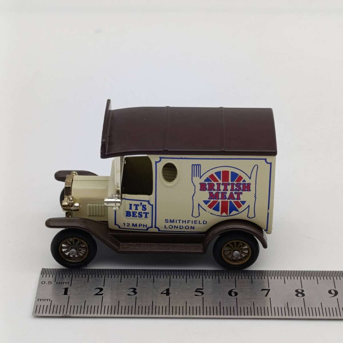 Lledo Ford Model-T British Meat advertising die-cast model car in box