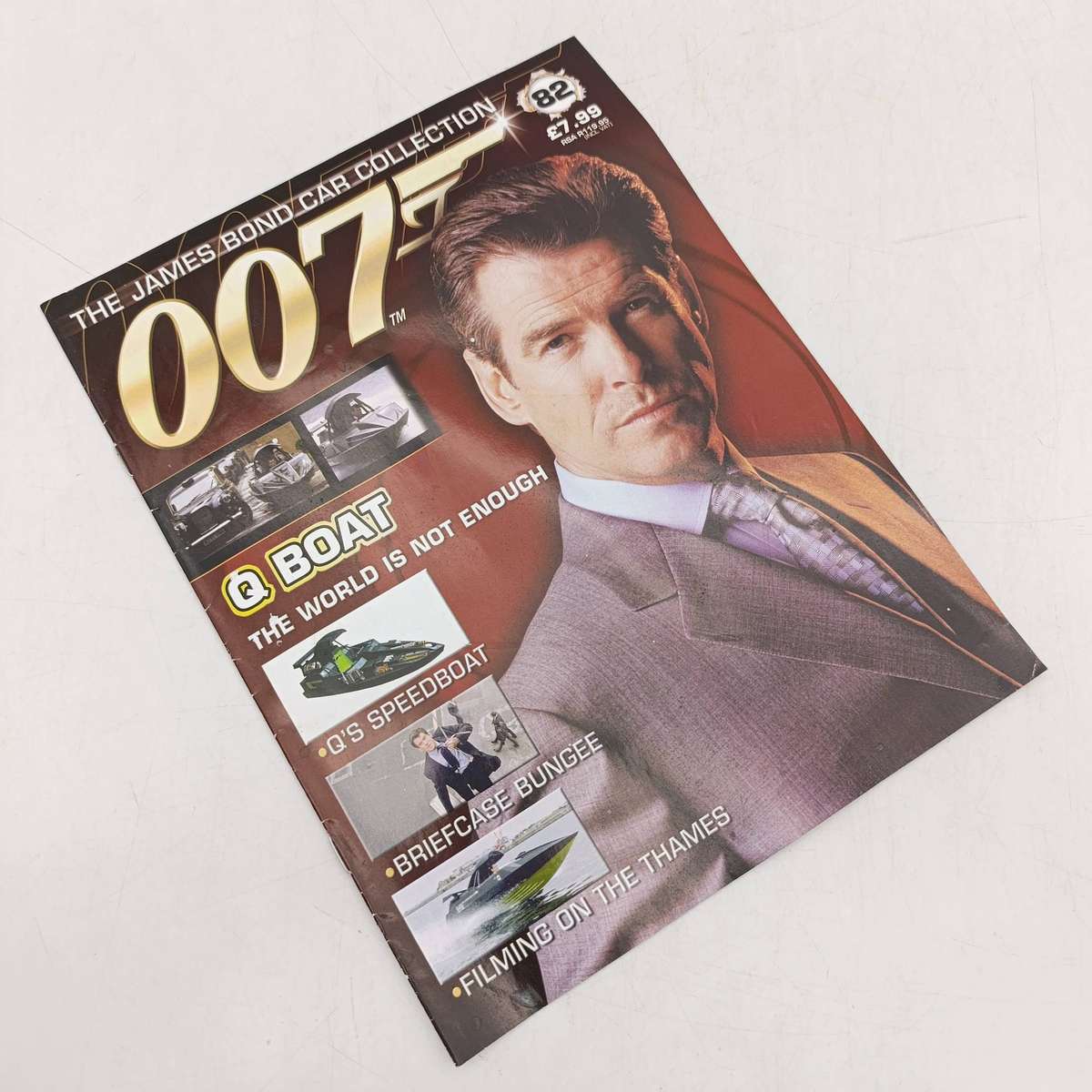 James Bond 007 Q Boat model with booklet - The world is not enough - case cracked