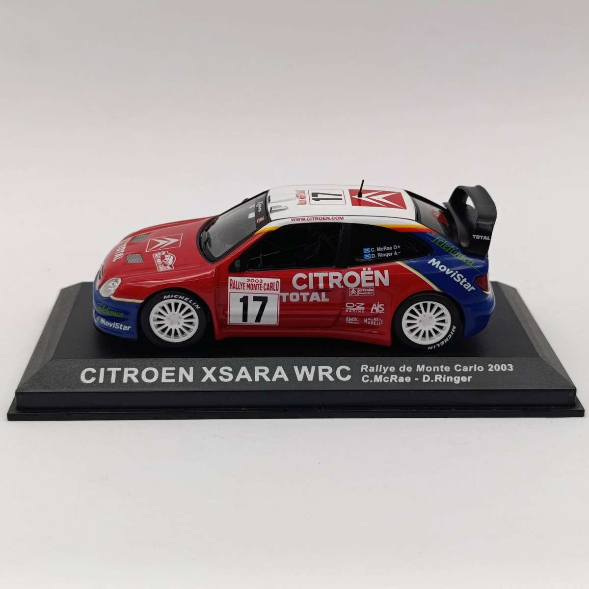 Citroen XSARA WRC 2003 die-cast rally model car - scale 1/43