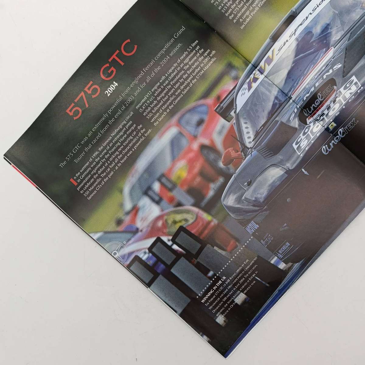 2004 Ferrari 575 GTC die-cast racing model car - scale 1/43