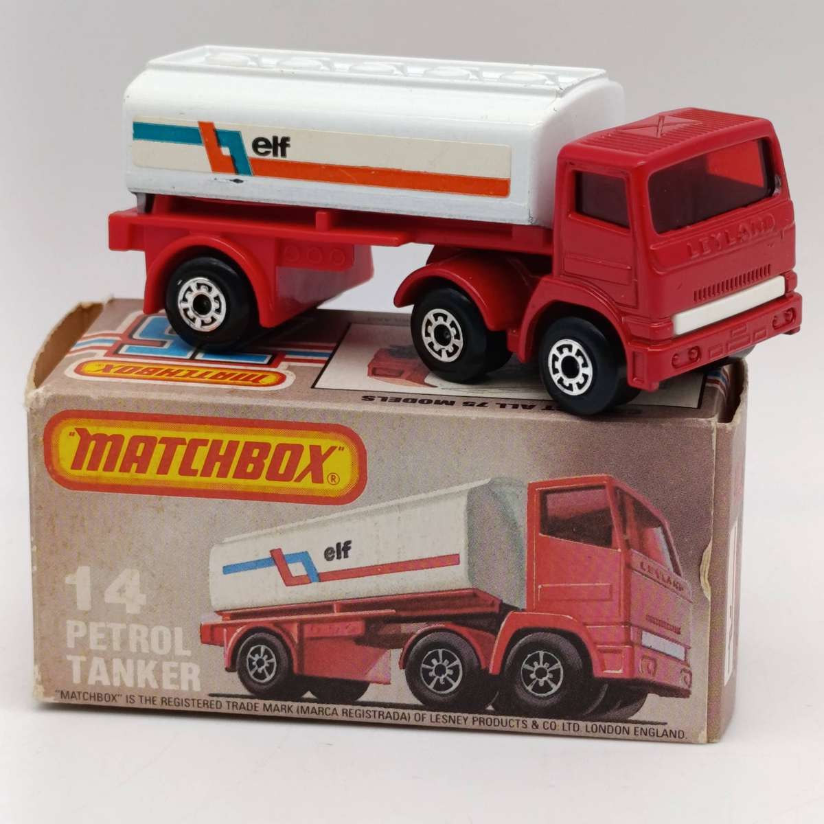Matchbox Superfast #14 Petrol tanker die-cast toy car - mint boxed