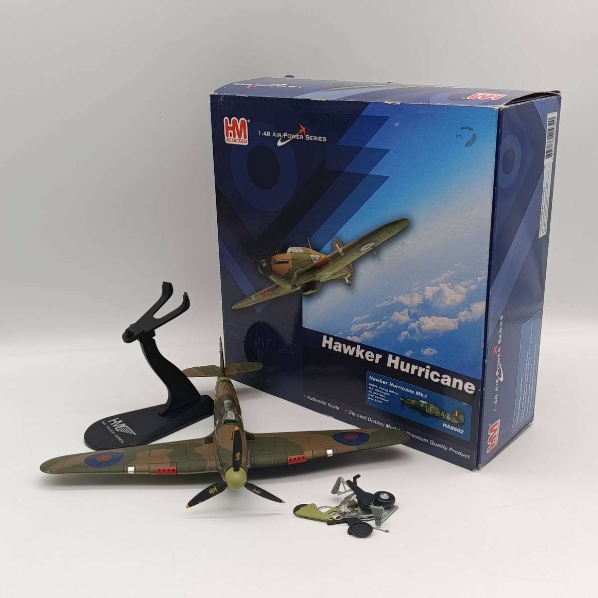 Hobby Master Hawker Hurricane MK1 die-cast model plane in box - scale 1/48
