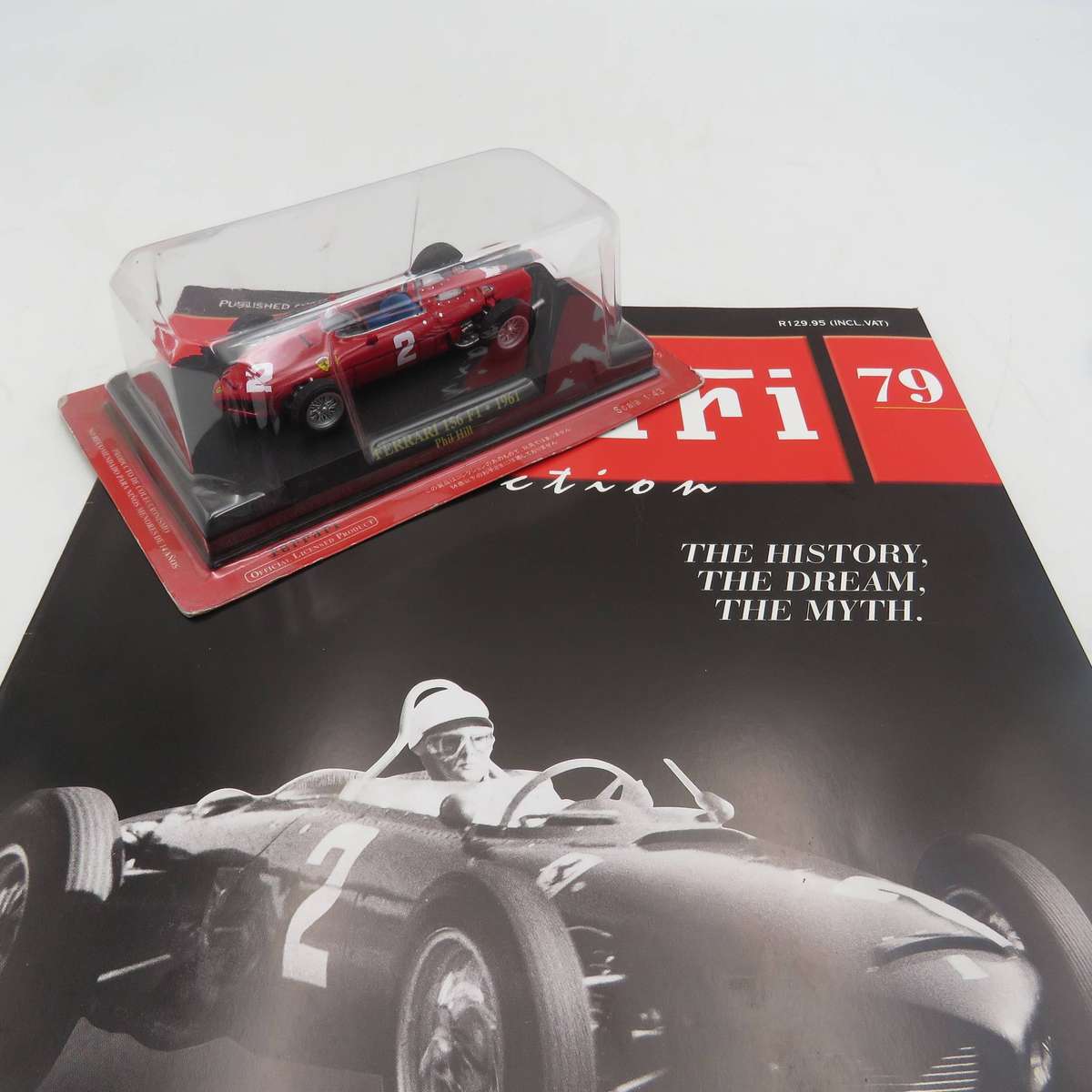 1961 Ferrari Dino 156 F1 Phil Hill formula 1 die-cast racing model car - scale 1/43