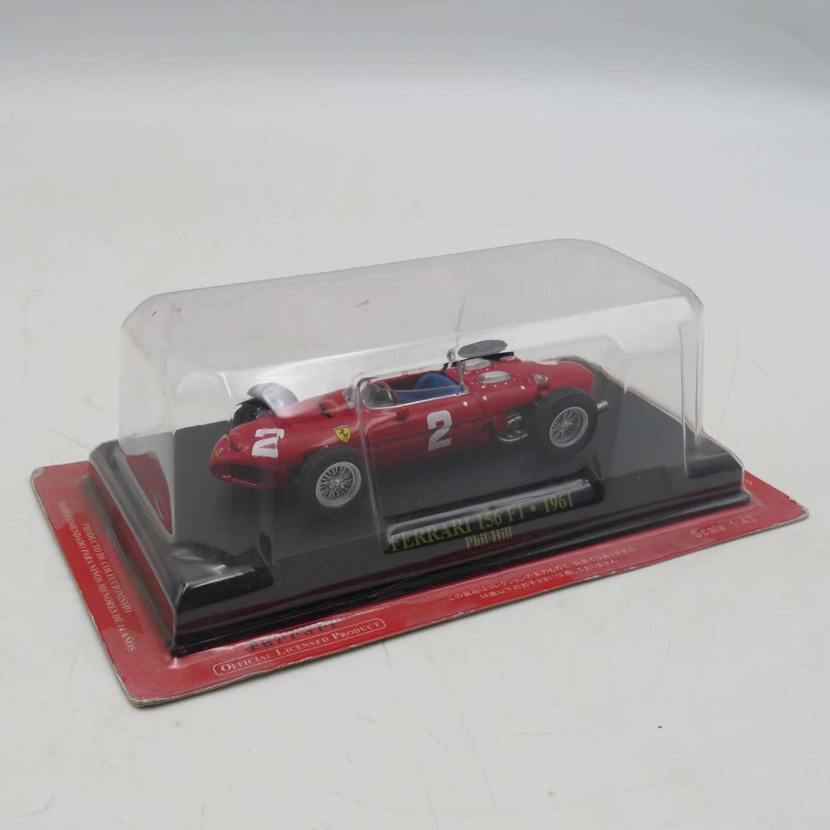 1961 Ferrari Dino 156 F1 Phil Hill formula 1 die-cast racing model car - scale 1/43