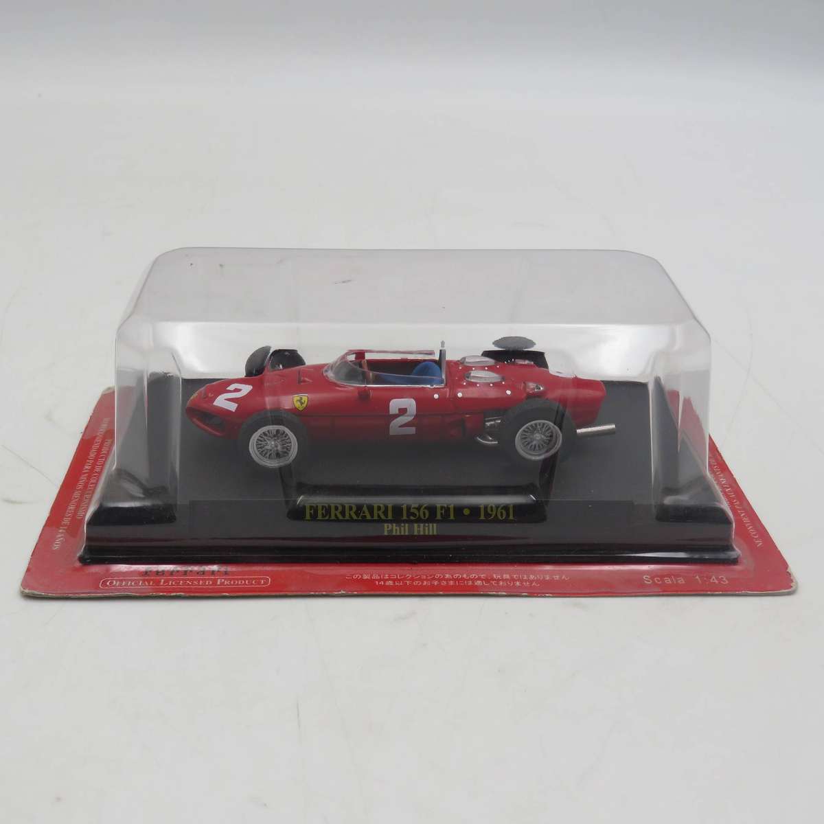 1961 Ferrari Dino 156 F1 Phil Hill formula 1 die-cast racing model car - scale 1/43