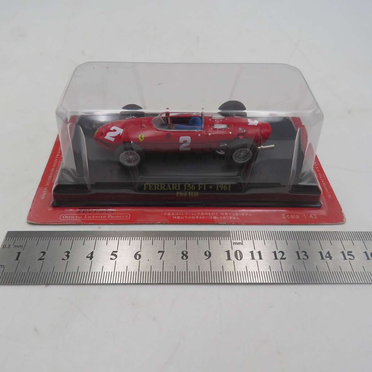 1961 Ferrari Dino 156 F1 Phil Hill formula 1 die-cast racing model car - scale 1/43