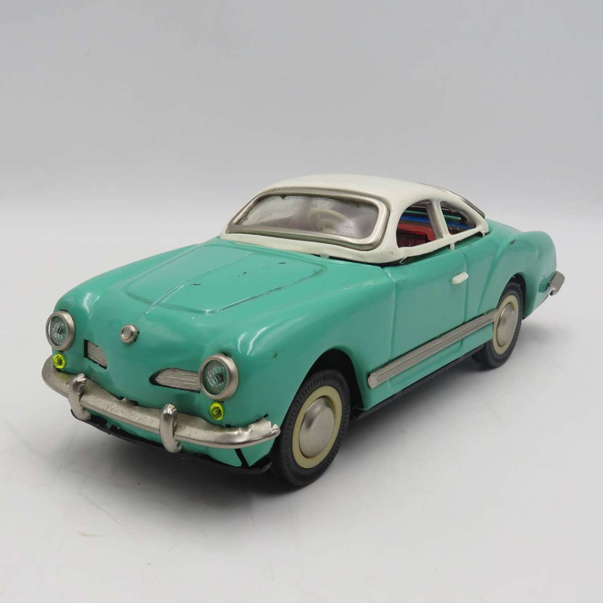 Vintage VW Kurmann Ghia Chinese tinplate MF743 friction toy car