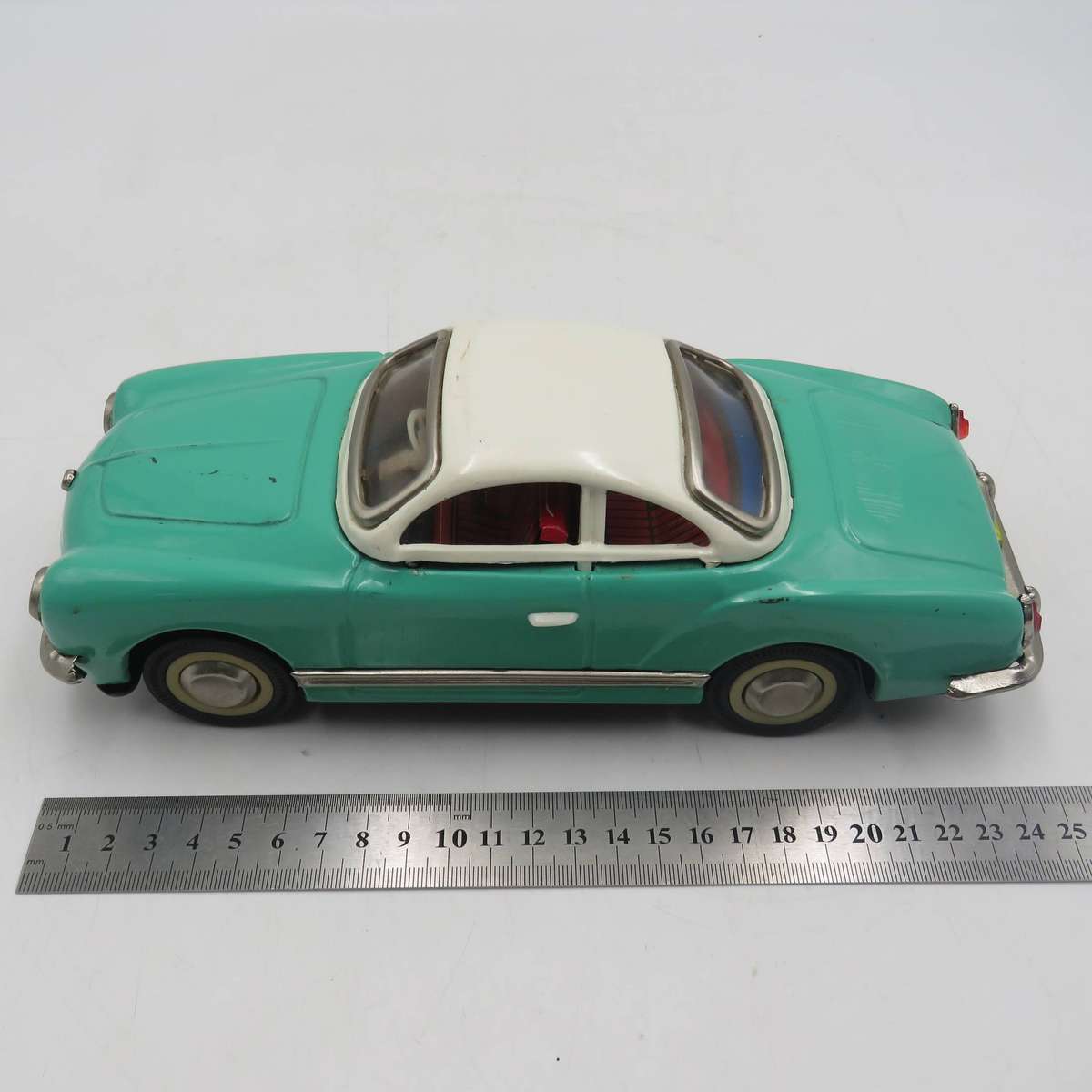 Vintage VW Kurmann Ghia Chinese tinplate MF743 friction toy car