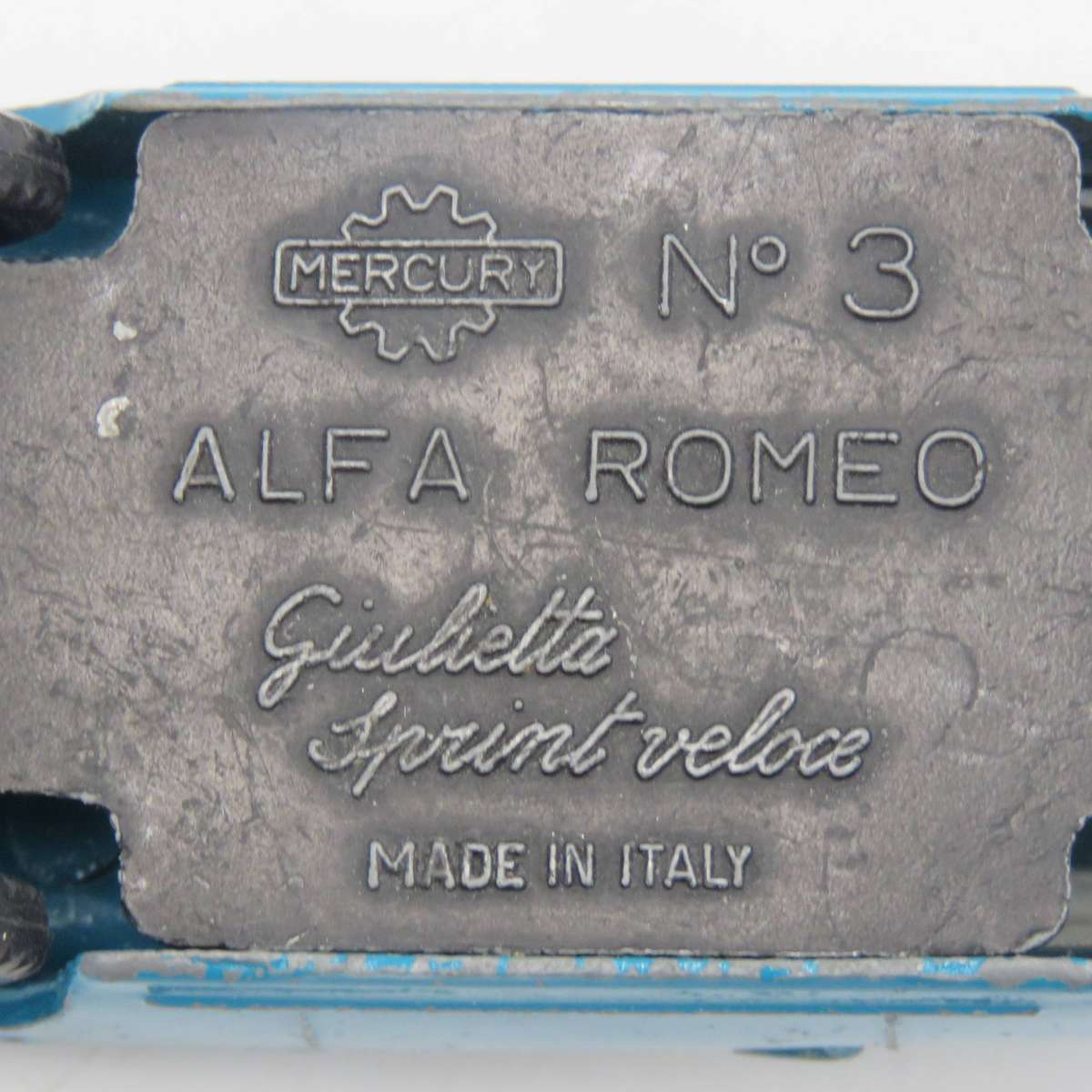 Mercury #3 Alfa Romeo Giulietta Sprint Veloce die-cast toy car