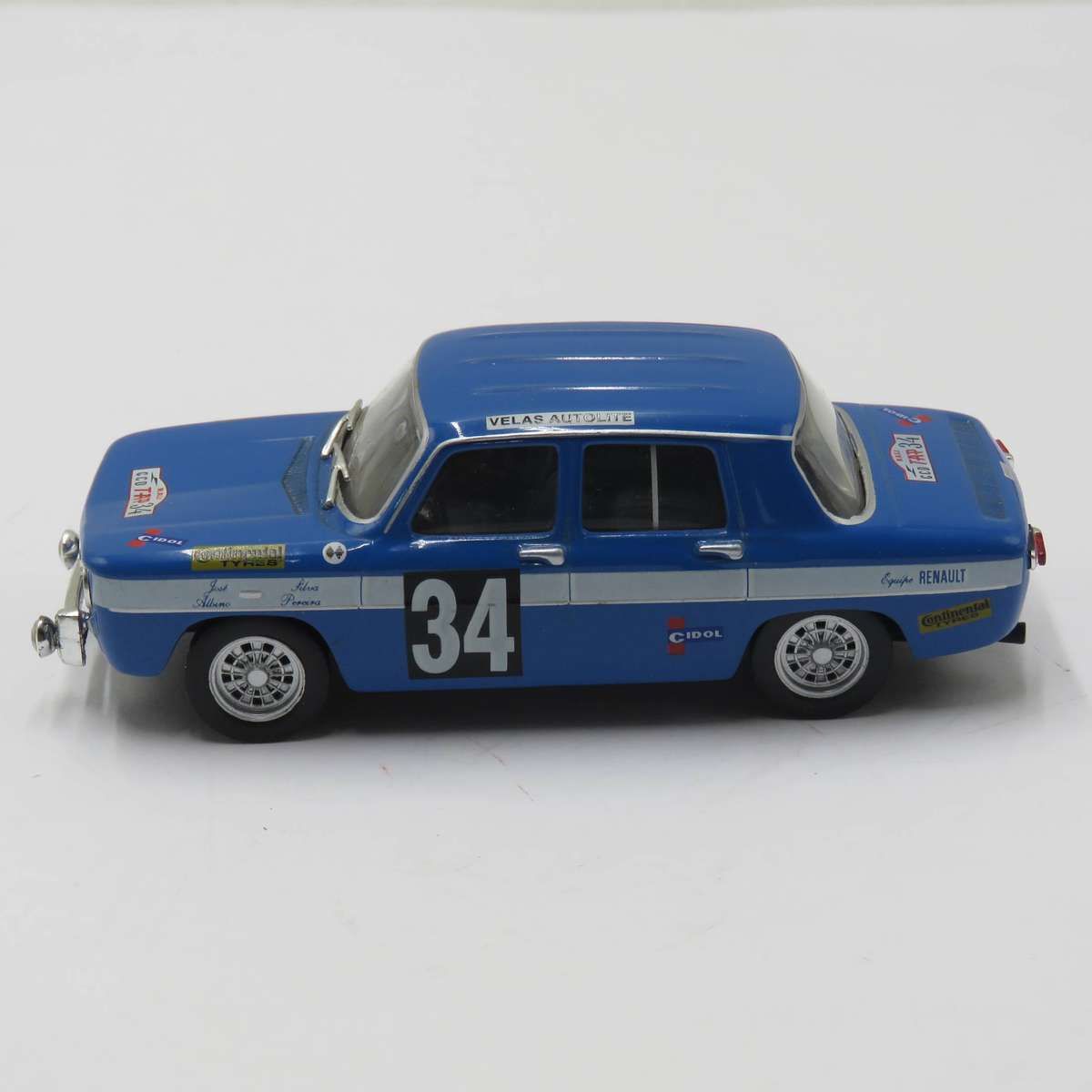 Renault 8 Gordini #34 die-cast rally model car - scale 1/43
