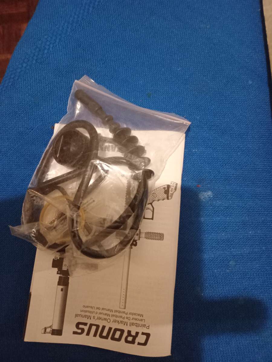 Tippmann Chronus Tactical PaintballGun,Solid Ammo,Co2 tanks, Co2 onoff switch and other accessories