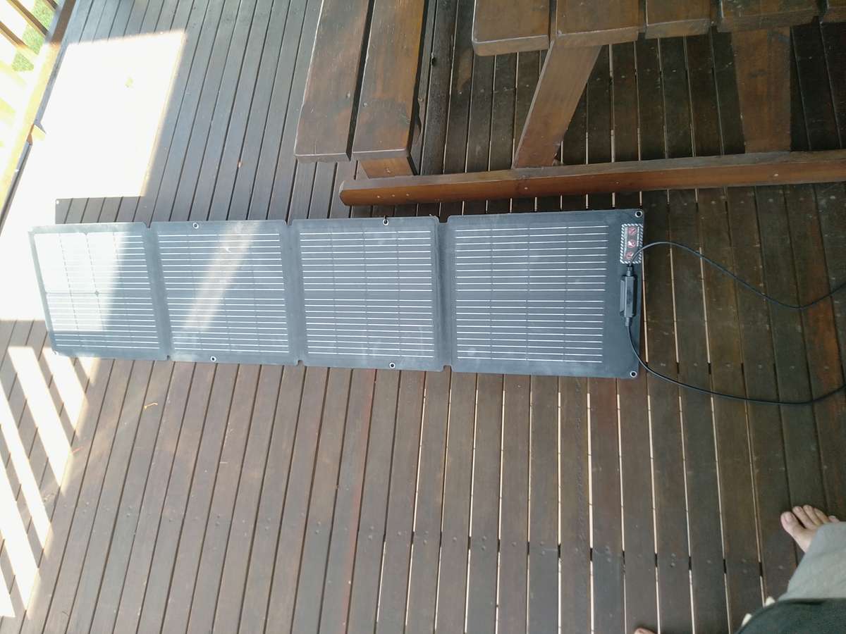 EcoFlow 110W Solar Panel and Original Carry Case/Stand in Original Box