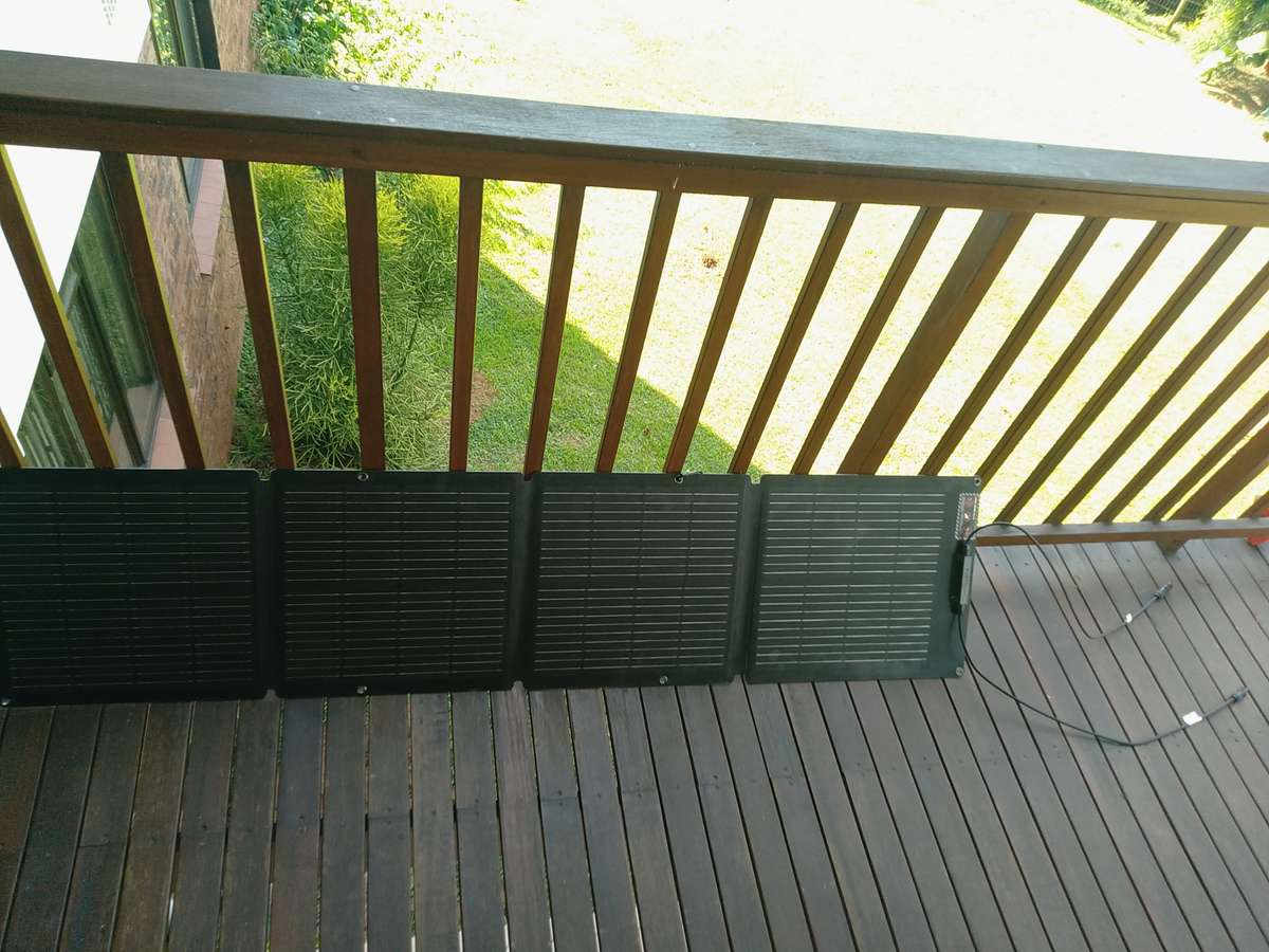 EcoFlow 110W Solar Panel and Original Carry Case/Stand in Original Box