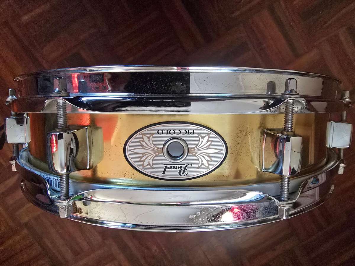 Pearl B1330 Brass Piccolo Snare Drum - 13 Inches X 3 Inches