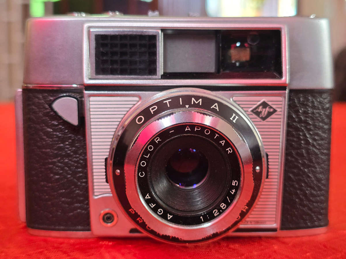 Vintage Agfa Optima II 35mm film camera.