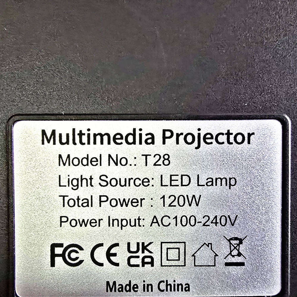 VGKE T28 4500 Lumens 1920 x 1080p LCD Data Projector