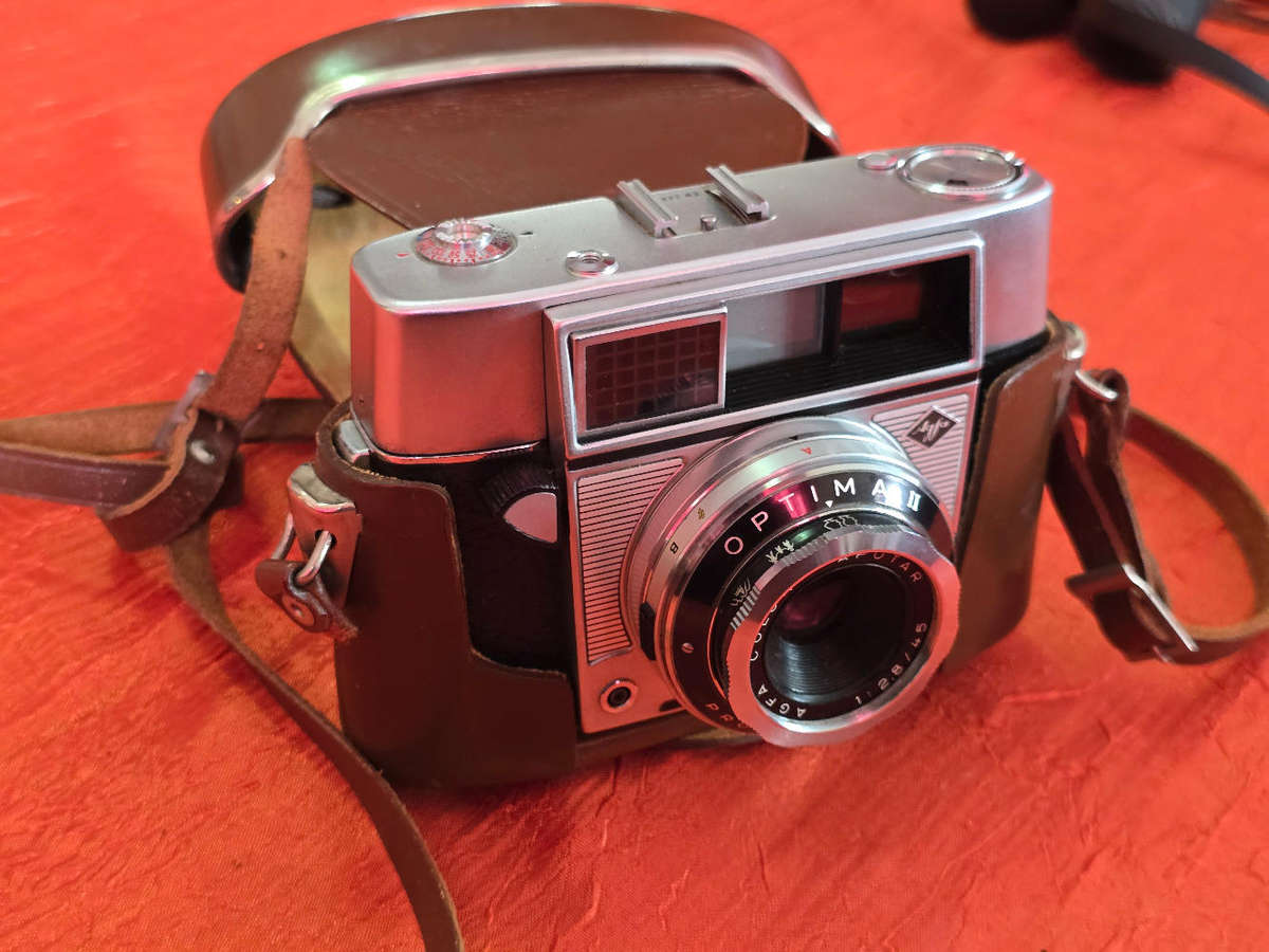 Vintage Agfa Optima II 35mm film camera.
