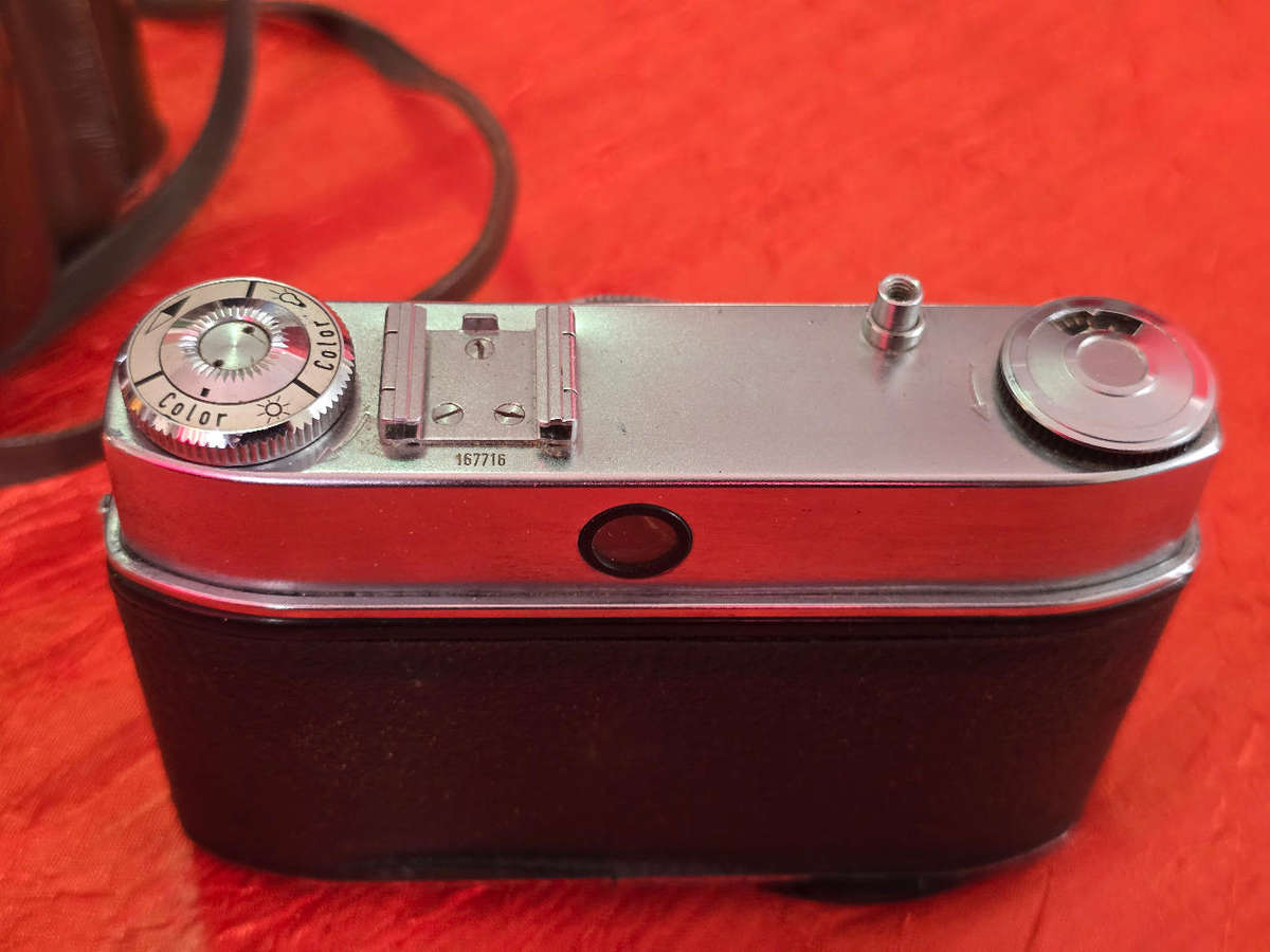 Vintage Agfa Optima II 35mm film camera.