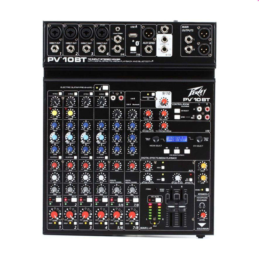 Peavey PV10BT Mixer with Bluetooth and Effects