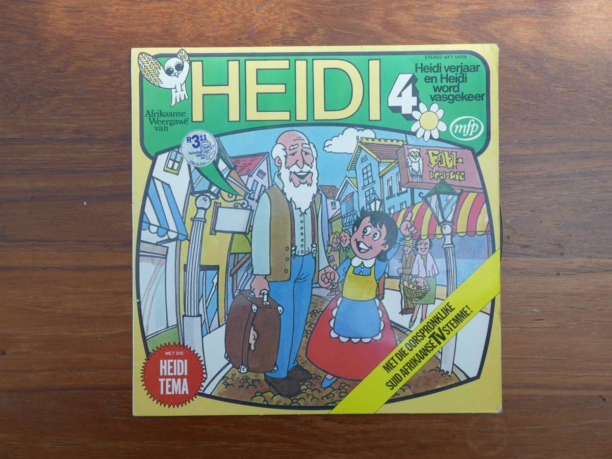 Vintage childrens Afrikaans vinyl LP record HEIDI NOMMER VIER 1978