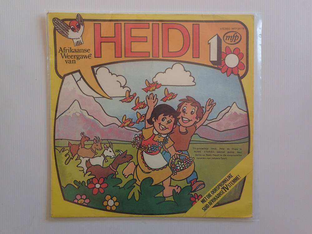 Vintage childrens Afrikaans vinyl LP record HEIDI NOMMER EEN 1978