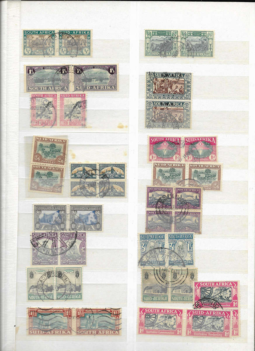 UNION in Stockbook 16pg Ideal Brown album half filled - Used condition