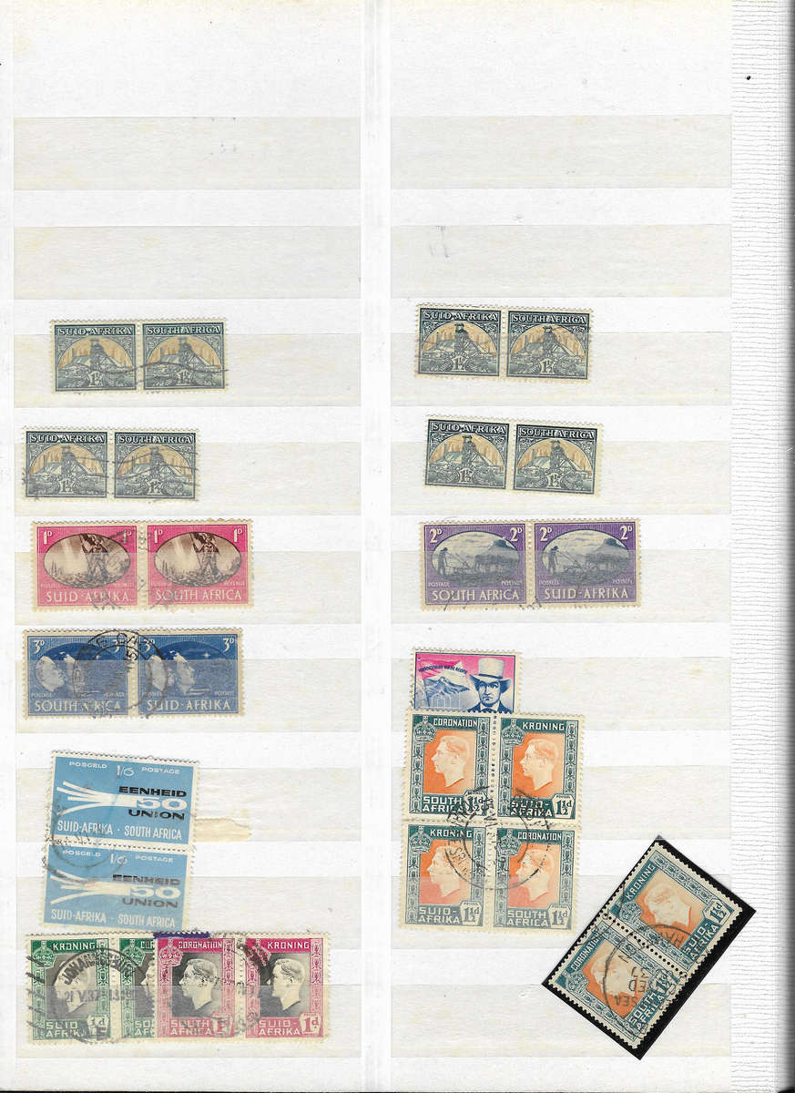 UNION in Stockbook 16pg Ideal Brown album half filled - Used condition