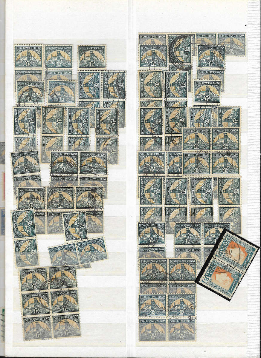 UNION in Stockbook 16pg Ideal Brown album half filled - Used condition