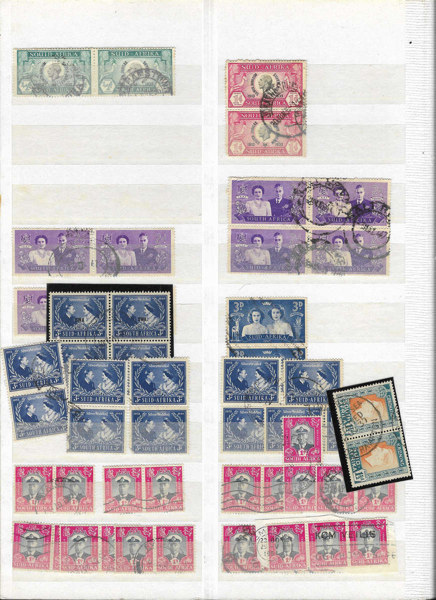 UNION in Stockbook 16pg Ideal Brown album half filled - Used condition