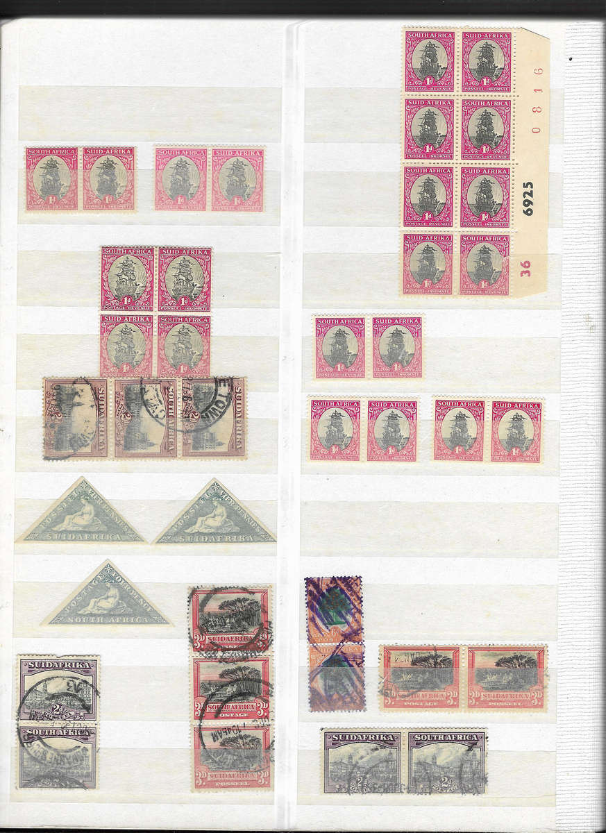 UNION in Stockbook 16pg Ideal Brown album half filled - Used condition