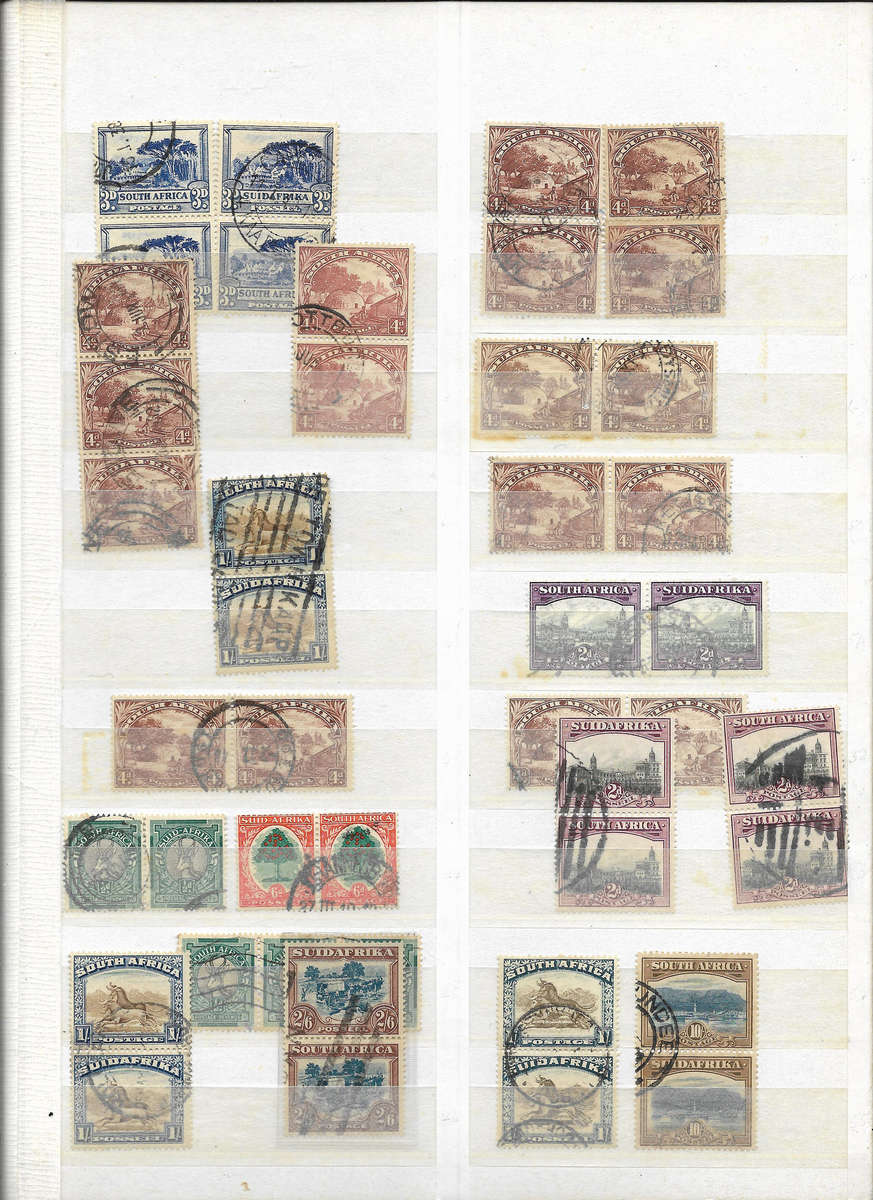 UNION in Stockbook 16pg Ideal Brown album half filled - Used condition