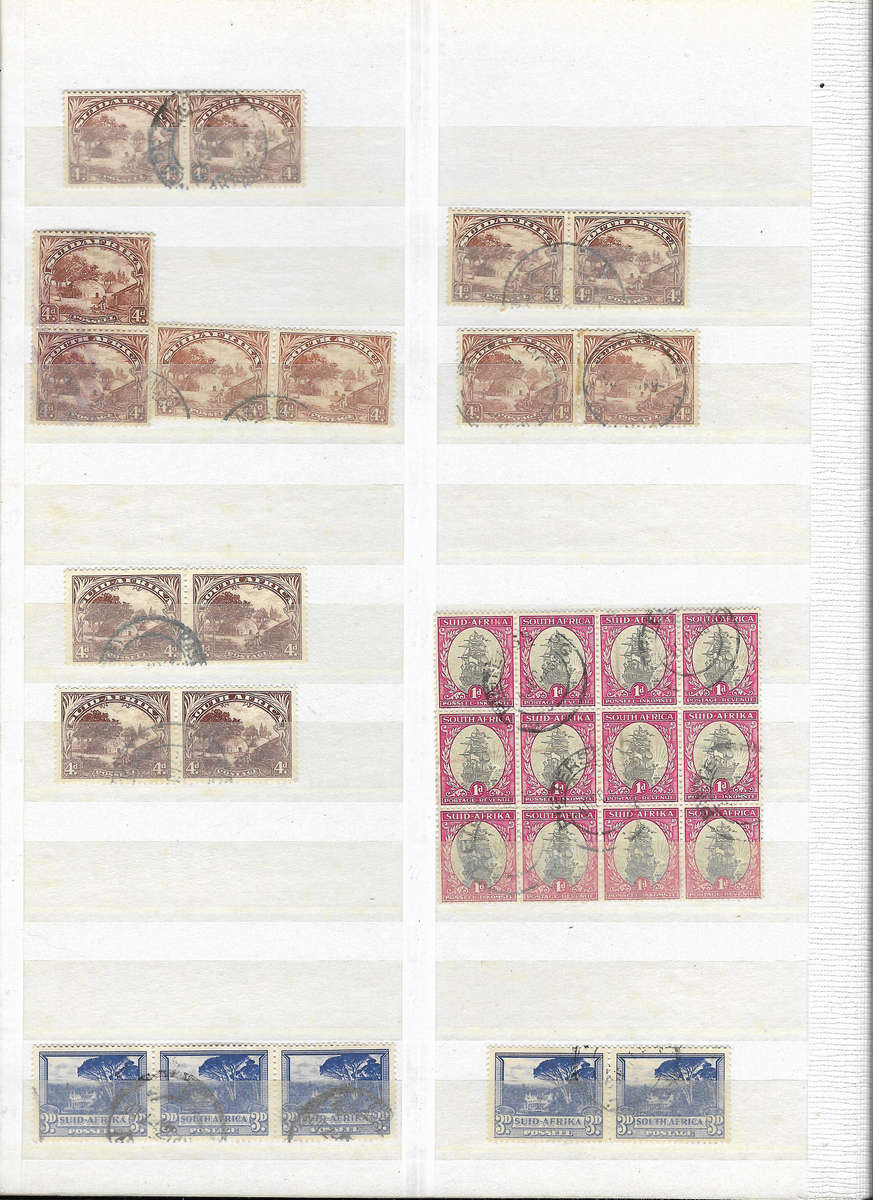 UNION in Stockbook 16pg Ideal Brown album half filled - Used condition