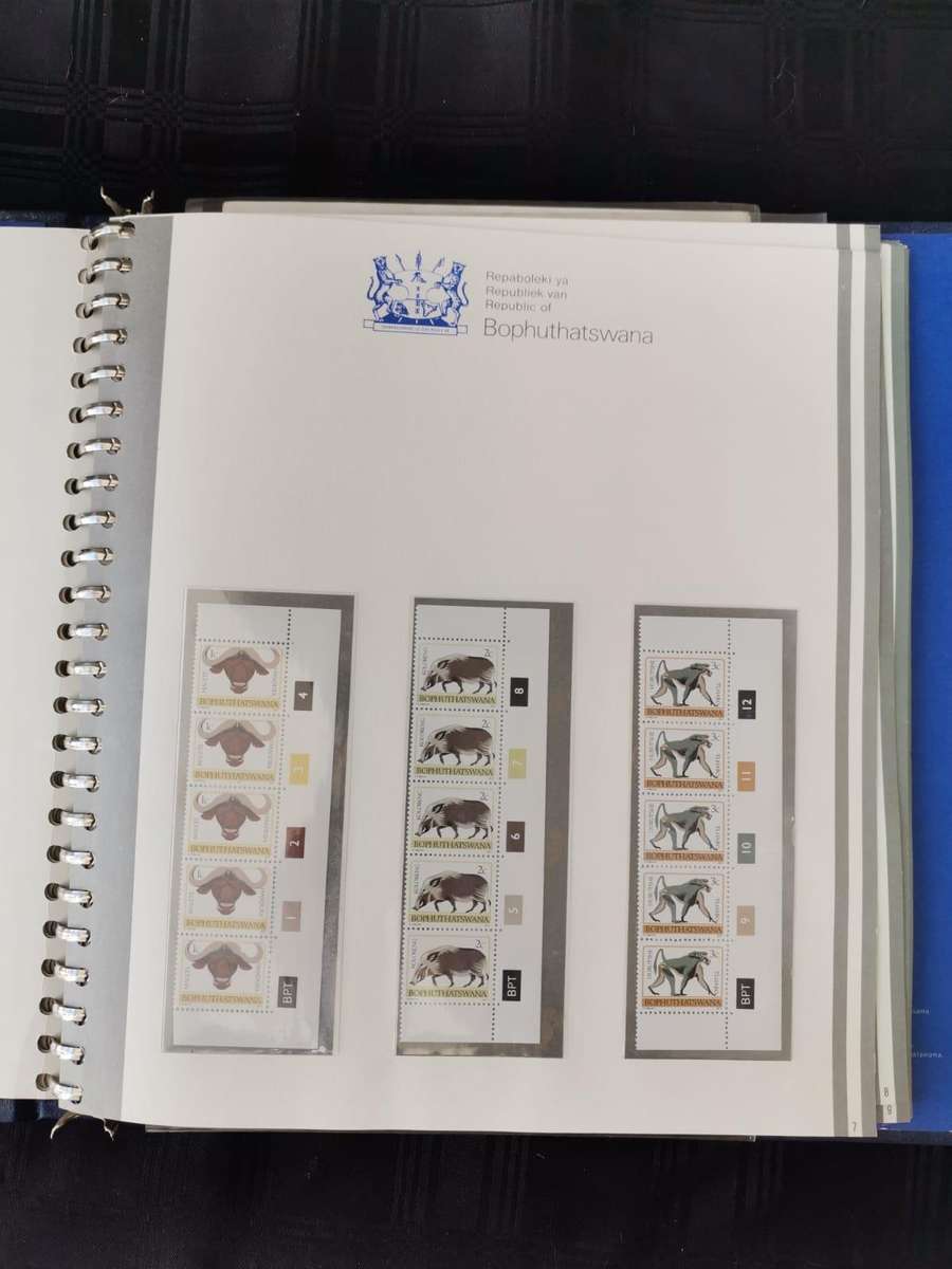Bophuthatswana album official issue, FDCs, control blocks and stamps - neatly put together