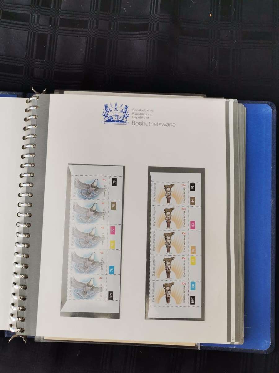 Bophuthatswana album official issue, FDCs, control blocks and stamps - neatly put together